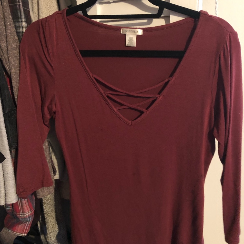Vneck longsleeve